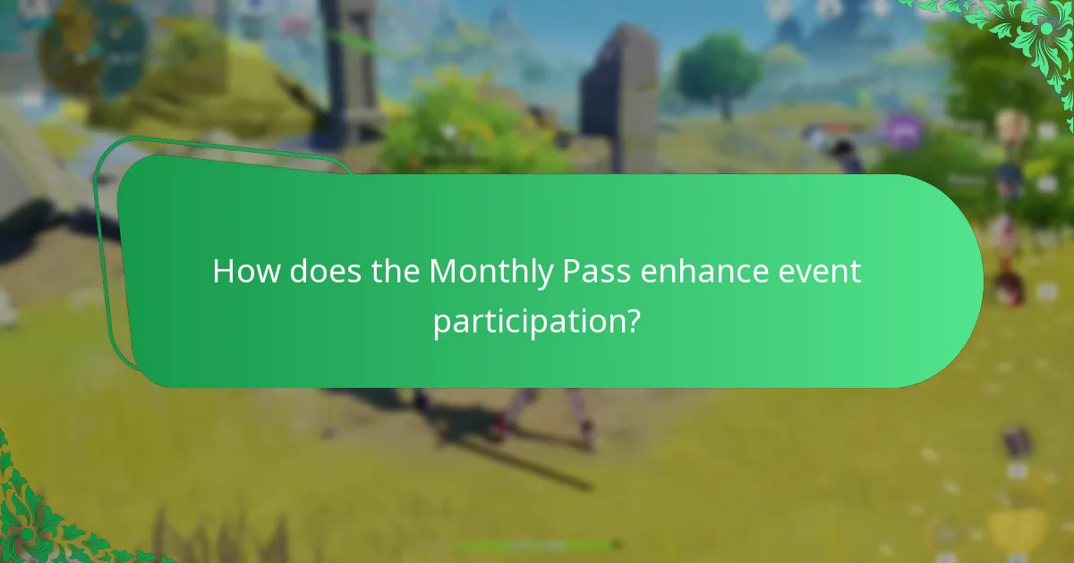 How does the Monthly Pass enhance event participation?